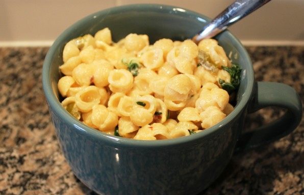 Spinach and Bacon Macaroni and Cheese